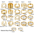 Load image into Gallery viewer, 22PCS Knuckle Rings Stackable Rings Gold Wave Joint Finger for Women
