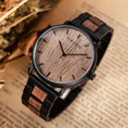 Load image into Gallery viewer, BOBOBIRD Engraved Wooden Watch Custom Precious Gift Quartz Wristwatch Men Boyfriend Birthday Groomsmen Anniversary Father'S Day
