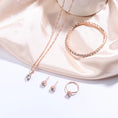 Load image into Gallery viewer, Luxury Women Ring Necklace Earrings Rhinestone Bracelet Female Casual Ladies Jewelry Set
