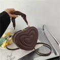 Load image into Gallery viewer, Fashion Love Heart Shape Shoulder Bag Small Handbags Designer Crossbody Bags for Women Solid Pu Leather Top Handle Bag
