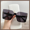 Load image into Gallery viewer, New European and American Style Half-Frame Metal Sunglasses Fashion Slim Women'S Sunglasses Anti-Uv Glasses
