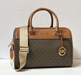 Load image into Gallery viewer, MICHAEL KORS JET SET TRAVEL MEDIUM DUFFLE SHOULDER CROSSBODY BAG MK BROWN
