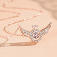 Load image into Gallery viewer, The Heart-Beating Clavicle Chain with Smart Angel Wings Is a Stylish, Light Luxury, Niche Design and Temperament Gift
