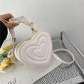 Load image into Gallery viewer, Fashion Love Heart Shape Shoulder Bag Small Handbags Designer Crossbody Bags for Women Solid Pu Leather Top Handle Bag
