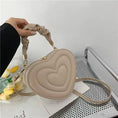 Load image into Gallery viewer, Fashion Love Heart Shape Shoulder Bag Small Handbags Designer Crossbody Bags for Women Solid Pu Leather Top Handle Bag
