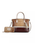 Load image into Gallery viewer, Autumn Crocodile Skin Tote Bag with Wallet by Mia K.
