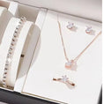 Load image into Gallery viewer, Luxury Women Ring Necklace Earrings Rhinestone Bracelet Female Casual Ladies Jewelry Set
