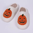 Load image into Gallery viewer, Cotton Fluffy Slippers Home Cartoon Pumpkin Platform Plush Slides Couple 2024 Funny Halloween Casual Designer Shoes Women Indoor
