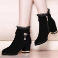 Load image into Gallery viewer, Women'S Ankle Boots, Extra Large, 35-43, Winter, Fashion High Heels, Lace, Waterproof, Snow Proof, 2021 NEW
