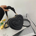 Load image into Gallery viewer, Fashion Love Heart Shape Shoulder Bag Small Handbags Designer Crossbody Bags for Women Solid Pu Leather Top Handle Bag
