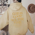 Load image into Gallery viewer, God Is Good All the Time Christian Hooded Sweatshirt Women Casual Print Long Sleeve Hoodie with Pocket Aesthetic Hoodies
