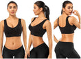 Load image into Gallery viewer, 3 Pack Sports Bras for Women,Seamless Comfortable Bras Set with Removable Pads for Sleep,Pull on Closure plus Size,Black+White+Nude,Xxl
