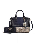 Load image into Gallery viewer, Autumn Crocodile Skin Tote Bag with Wallet by Mia K.
