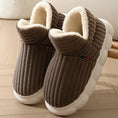 Load image into Gallery viewer, Unisex Winter Home Warm Slippers Plush Women Indoor Fur Slides High Top Concise outside Waterproof Slippers Shoes Men Boots
