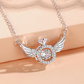 Load image into Gallery viewer, The Heart-Beating Clavicle Chain with Smart Angel Wings Is a Stylish, Light Luxury, Niche Design and Temperament Gift
