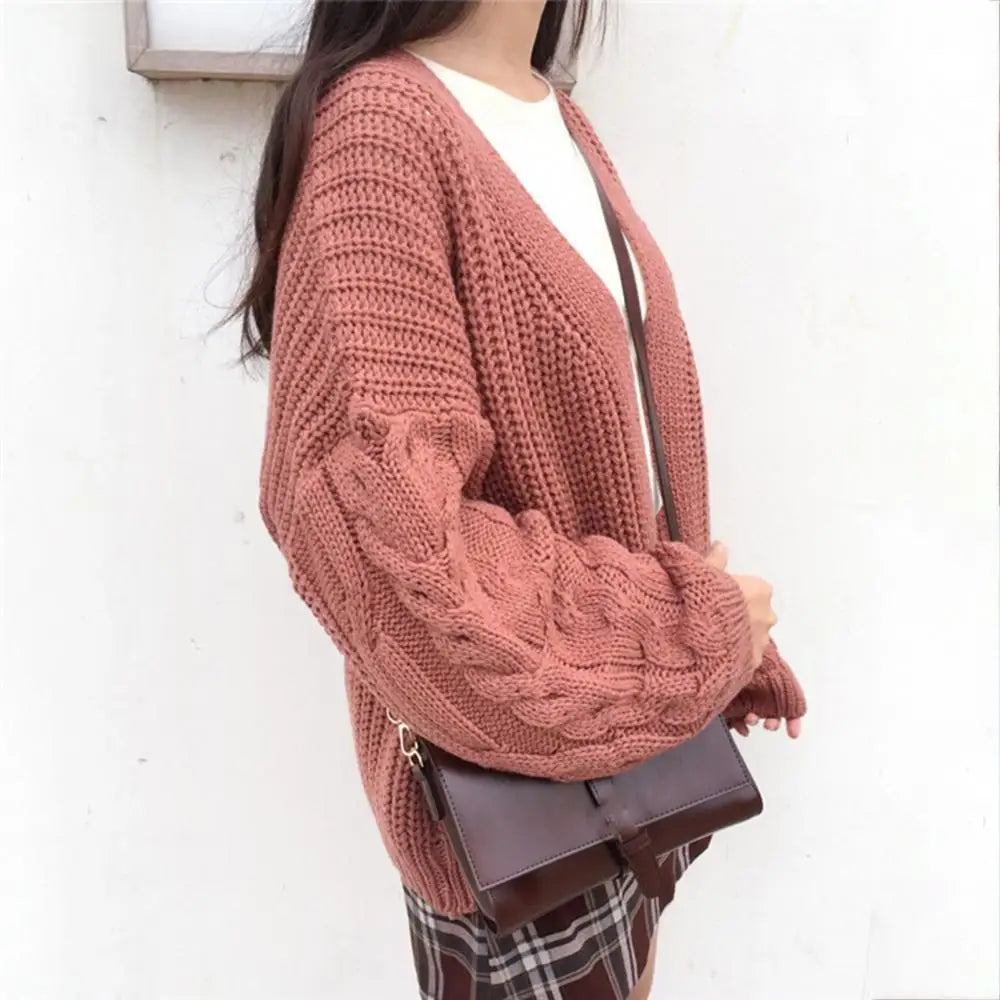 70% Dropshipping!2021 New Women'S Cardigan Jacket Pocket Sweater Long Women'S Warm Sweater Knitted Women Sweater Winter