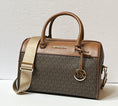 Load image into Gallery viewer, MICHAEL KORS JET SET TRAVEL MEDIUM DUFFLE SHOULDER CROSSBODY BAG MK BROWN
