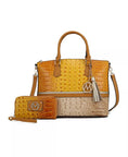 Load image into Gallery viewer, Autumn Crocodile Skin Tote Bag with Wallet by Mia K.
