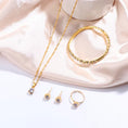 Load image into Gallery viewer, Luxury Women Ring Necklace Earrings Rhinestone Bracelet Female Casual Ladies Jewelry Set
