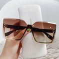 Load image into Gallery viewer, New European and American Style Half-Frame Metal Sunglasses Fashion Slim Women'S Sunglasses Anti-Uv Glasses
