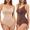 Load image into Gallery viewer, Super Sale V Neck Spaghetti Strap Bodysuit Compression Body Suits Open Crotch Shapewear Slimming Body Shaper Smooth Out Bodysuit
